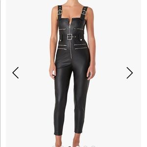 WeWoreWhat leather overalls